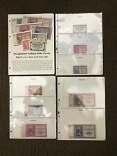 MASTERPHIL Kit Inserti x Banconote Occupazione Italiana Della Grecia ISOLE JONIE