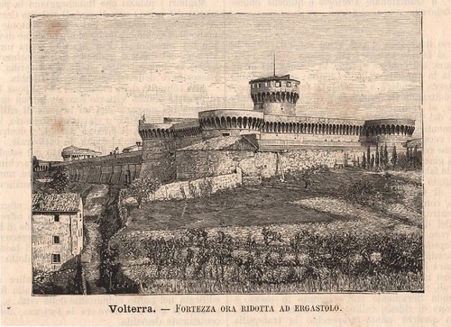 Volterra veduta della fortezza - della,