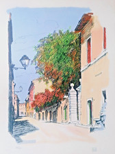 ALDO RISO Roma litografia