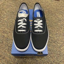 SCEGLI LA TAGLIA/Scarpa donna Keds Champion NERO/BIANCO in tela