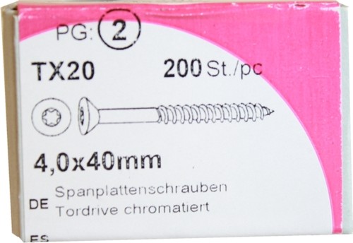 200 pezzi viti per pannelli - 200,