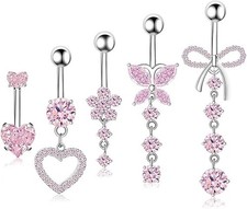 5 Pezzi Piercing Ombelico