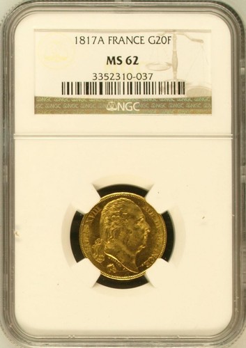 Francia oro franchi - francia,, 1817