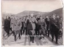 foto Benito Mussolini sfila con i generali Ventennio Duce Regio Esercito ww2