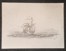 BARCA GALEONE IN MARE ANTICO