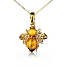 Collana Ape Ambra Placcata Oro