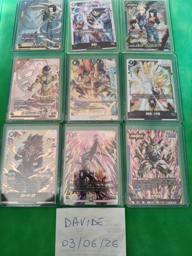 Lotto carte dragon ball - carte,