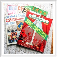 Riviste Filet Lavori Crochet Artistici Maglia Uncinetto Ricamo 5 Numeri