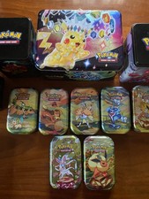 Pokemon-Lotto di 12 scatole/valigetta vuoti,anno 2024-2025 usati