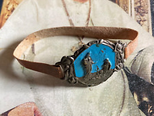 RARO VINTAGE NOSTRA SIGNORA di Caravaggio: Splendido bracciale smaltato - anni '50!!!