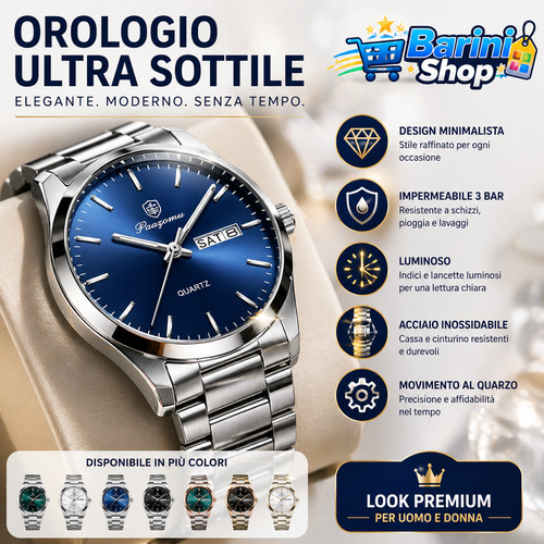 Orologio uomo donna - orologio, acciaio