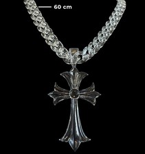Ciondolo croce stile cuori