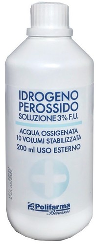 Perossido idrogeno 200ml - 3%,