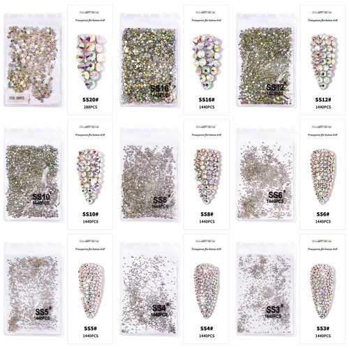 Cristallo strass nail art - cristallo, ab