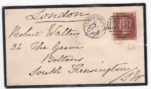 1873 fine penny timbro - qv, 1d