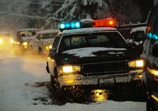 386946 Police Car at Winter