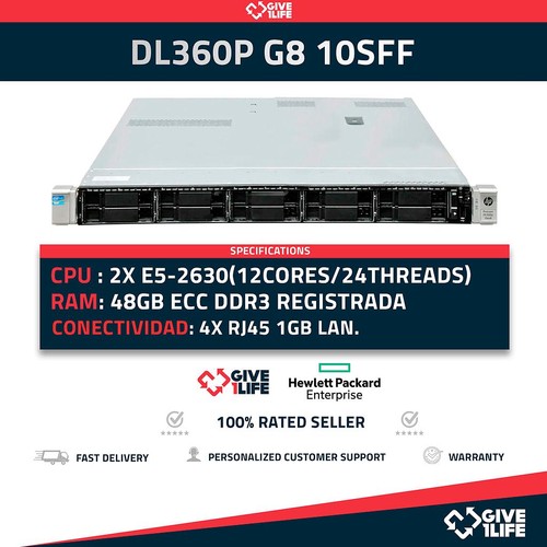 Dl360p 10sff 2630 12 - 2x, e5-2630