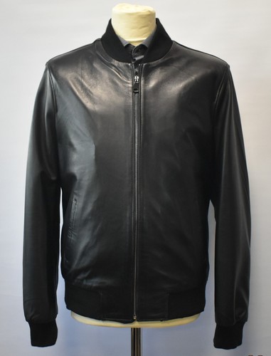 Giacca pelle blouson - pelle, uomo