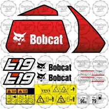 Set adesivi decalcomanie BOBCAT E19 mini escavatore escavatore