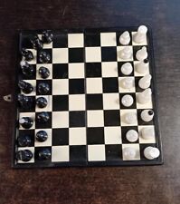 Scacchiera / dama magnetica portatile 15 x 15 cm. vintage anni 60