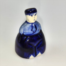 CAMPANELLA olandese Campane blu di Delft VINTAGE FIGURINA PORCELLANA CERAMICA !!