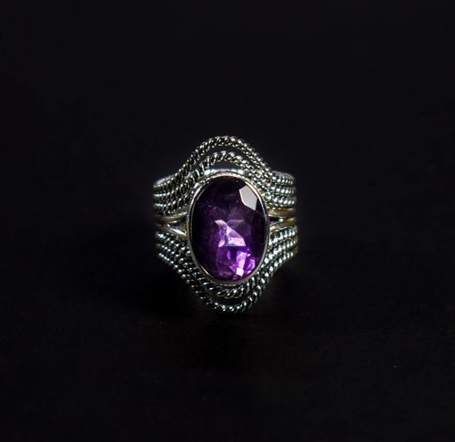 Anello boho ametista - anello,