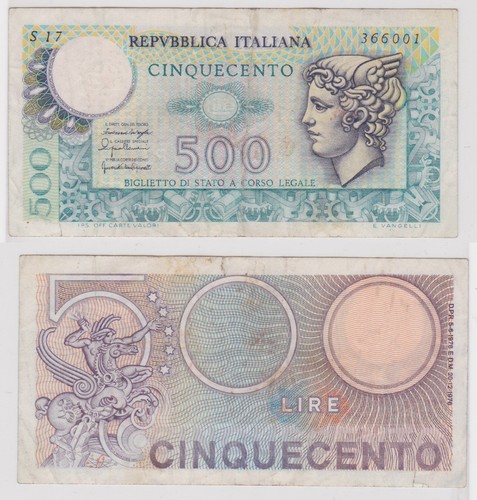 Banconota 500 lire italia - banconota,