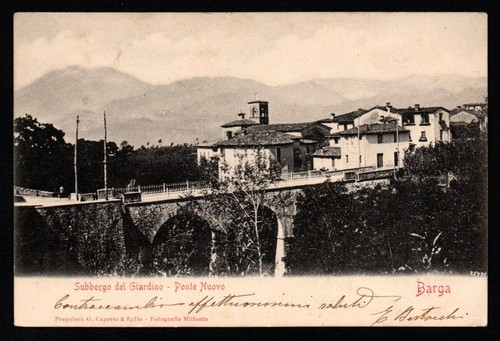 Cartolina barga subborgo - cartolina,