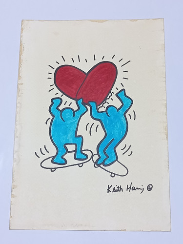 Keith haring disegno carta - haring,