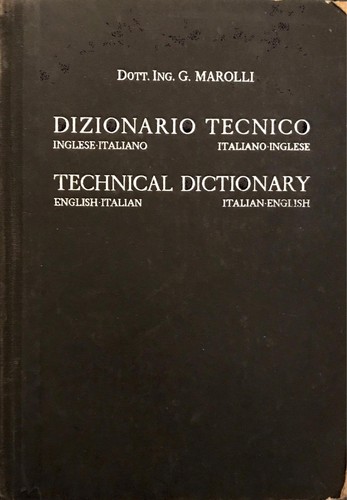 Dizionario tecnico inglese - -,