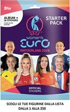 TOPPS WOMEN'S EURO SWITZERLAND 2025 DALLA 1 ALLA 250 Scegli dalla lista