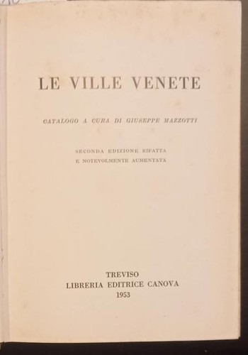 Mazzotti giuseppe ville - le,