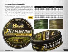 Kkarp MONOFILO 1000 mt CARP FISHING KK EXTREME Camo e Weed  varie MISURE