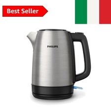 Philips Daily Collection Bollitore Elettrico in Metallo – Acciaio Inox per Us...