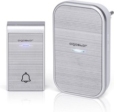 AIGOSTAR CAMPANELLO SENZA FILI WIRELESS DIGITALE CASA IP44 36 MELODIE 150M ETRI