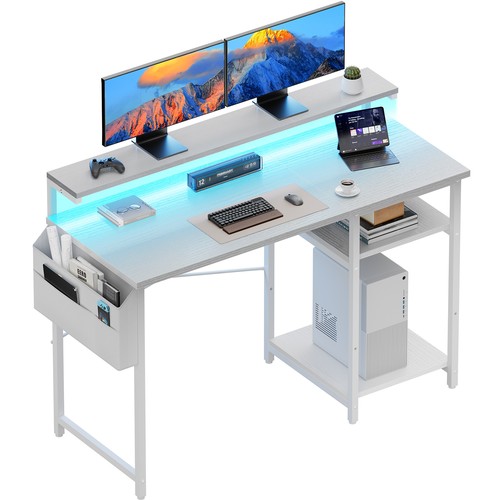 Scrivania 120 con led e - led,