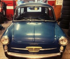 Autobianchi Bianchina Panoramica blu del 1967, auto d'epoca 
