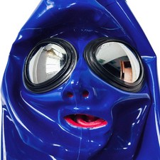 Cappuccio lattice blu occhiali