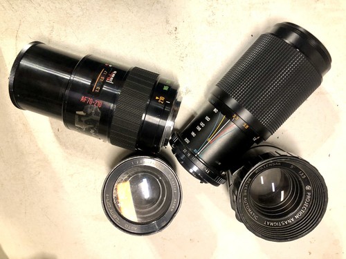 Lotto obiettivi per fotocamera