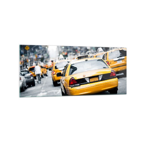Quadro vetro 120x50cm taxi - su,