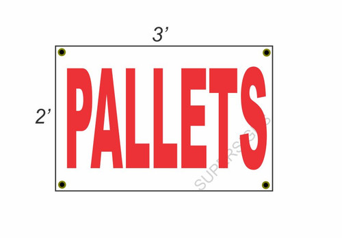 Insegna striscione 2x3 pallets - 2x3,