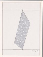 Mauro Staccioli Tecnica Mista Cm 50x37  Firmata e Archiviata 1983