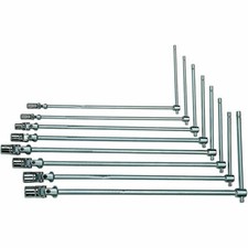 SET 8 PZ PEZZI CHIAVI A T DOPPIO SNODO LUNGHE 9 10 12 13 14 15 17 19 MM SNODATE