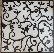 PLAFONIERA SOFFITTO DESIGN GIBAS COLOR WENGÈ - APPLIQUE PARETE DECOR 50 X 50 CM