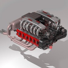 Motore Ferrari TESTAROSSA - pocher protar gto 250 enzo Tamiya Italeri Centauria