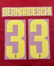 KIT BERNARDESCHI 33 GIALLO X MAGLIA CALCIO JUVENTUS  NUOVO