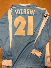 Maglia Lazio match worn indossata Inzaghi vintage rare shirt serie a lextra rare