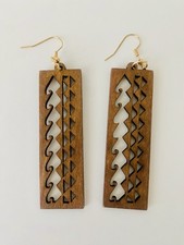 Orecchini rettangolari in