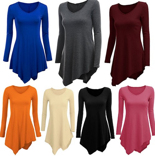 Maglia donna lunga asimmetrica - donna,