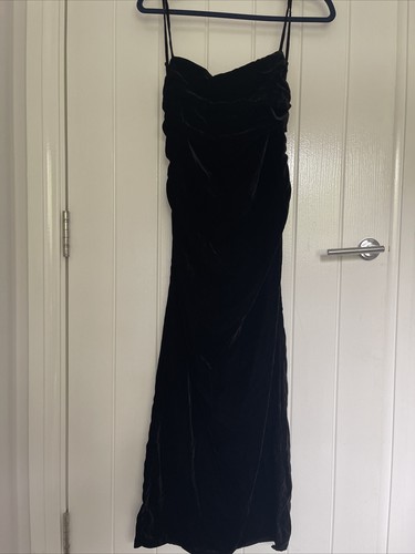 Zara abito nero drappeggiato - nero,